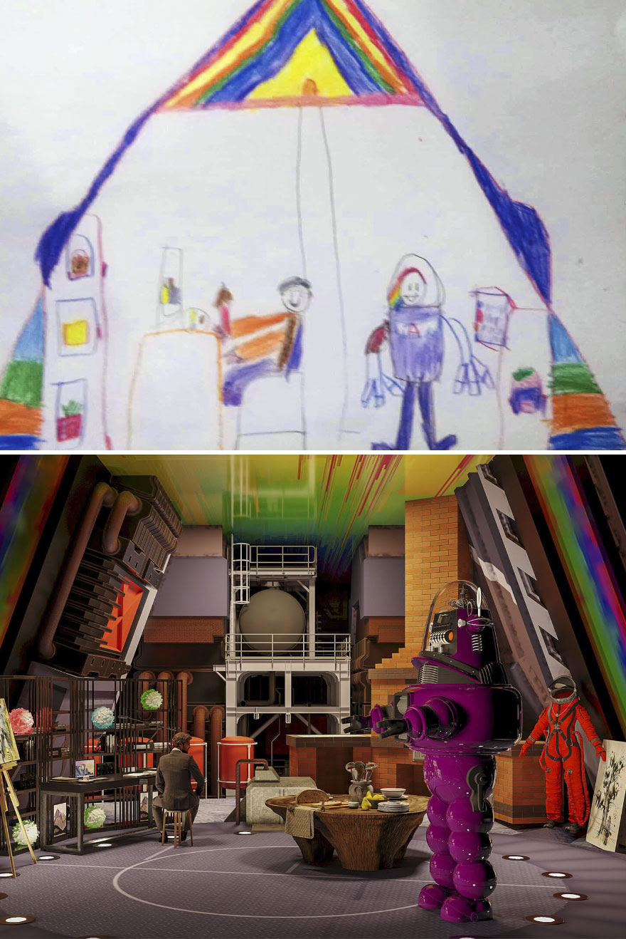 Дети нарисовали работу мечты, а художники сделали визуализацию (14 фото)