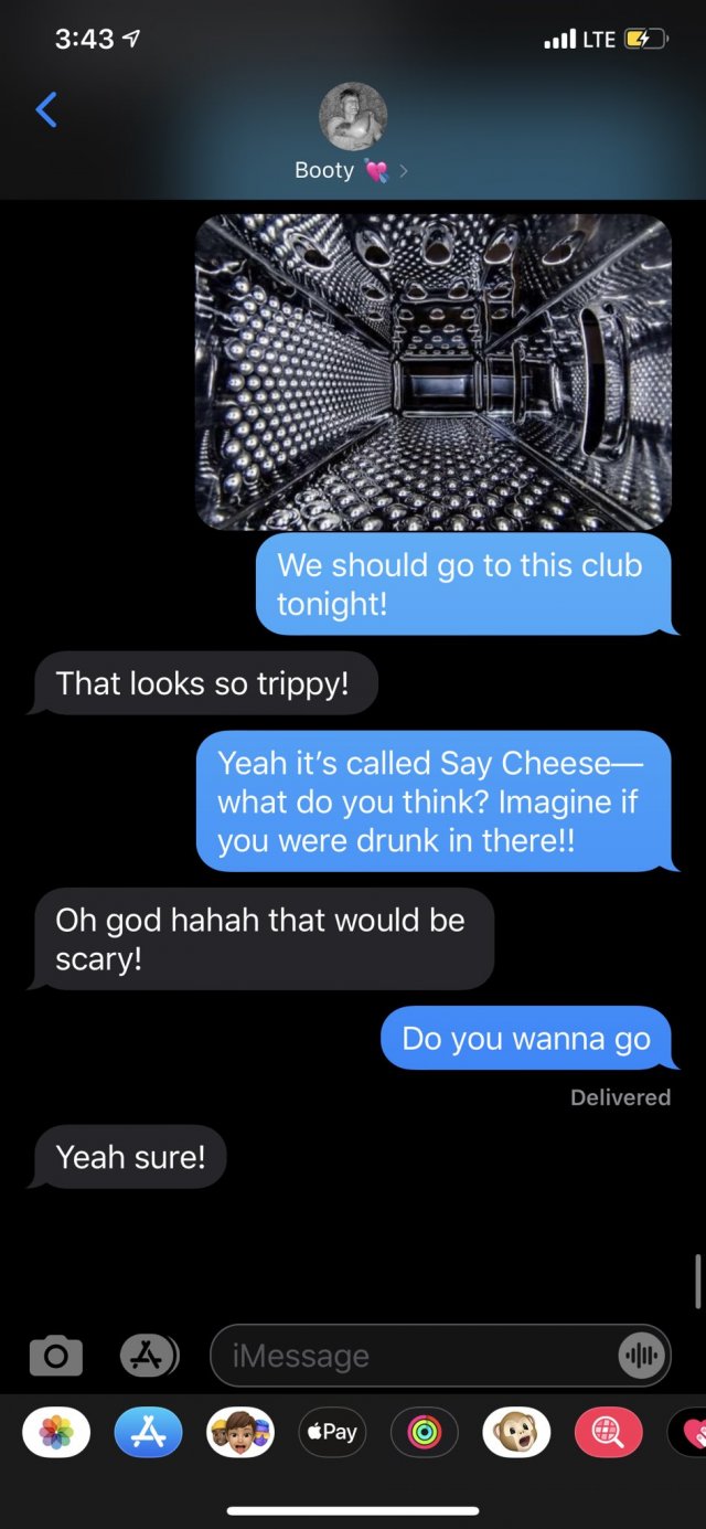 Британка пригласила парня в клуб и скинула ему фото тёрки... и тот согласился пойти (8 скриншотов)