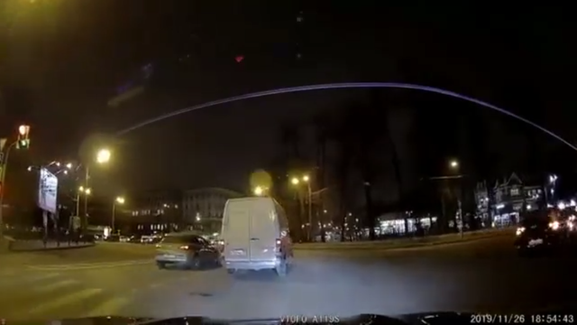 Аварийный эпизод с велосипедистом в Санкт-Петербурге