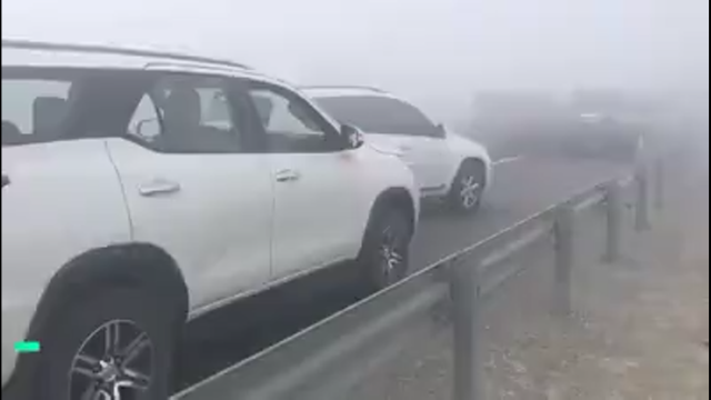 Массовое ДТП из-за тумана