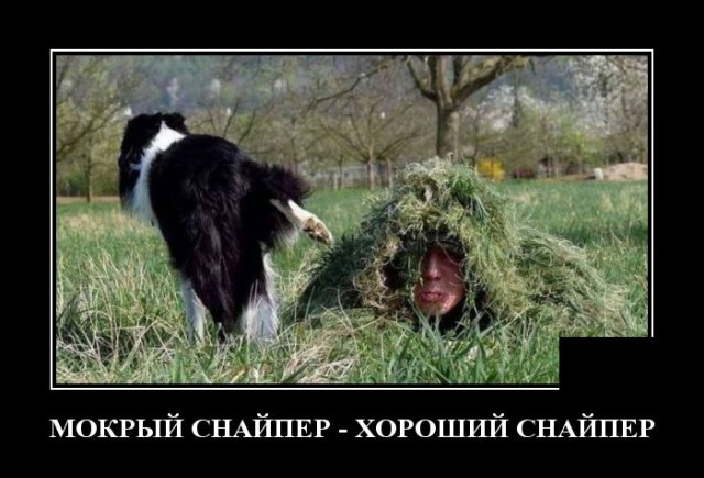 Демотиватор про снайпера