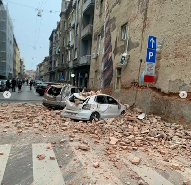 Землетрясение в Загребе