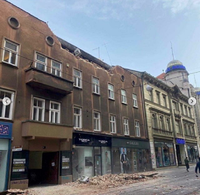 Землетрясение в Загребе