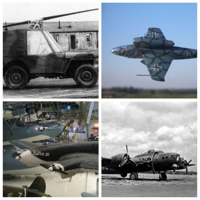 Самые странные и необычные самолеты времен Второй Мировой войны (7 фото)