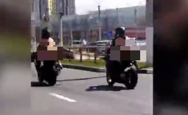В Чувашии полиция ищет девушек, которые почти голыми катались на мотоциклах по Чебоксарам