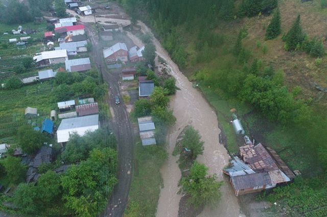 Последствия ливня в городе город Нижние Серги
