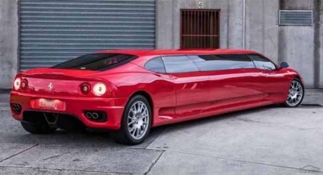 Лимузин Ferrari 360 Modenaна вид сзади