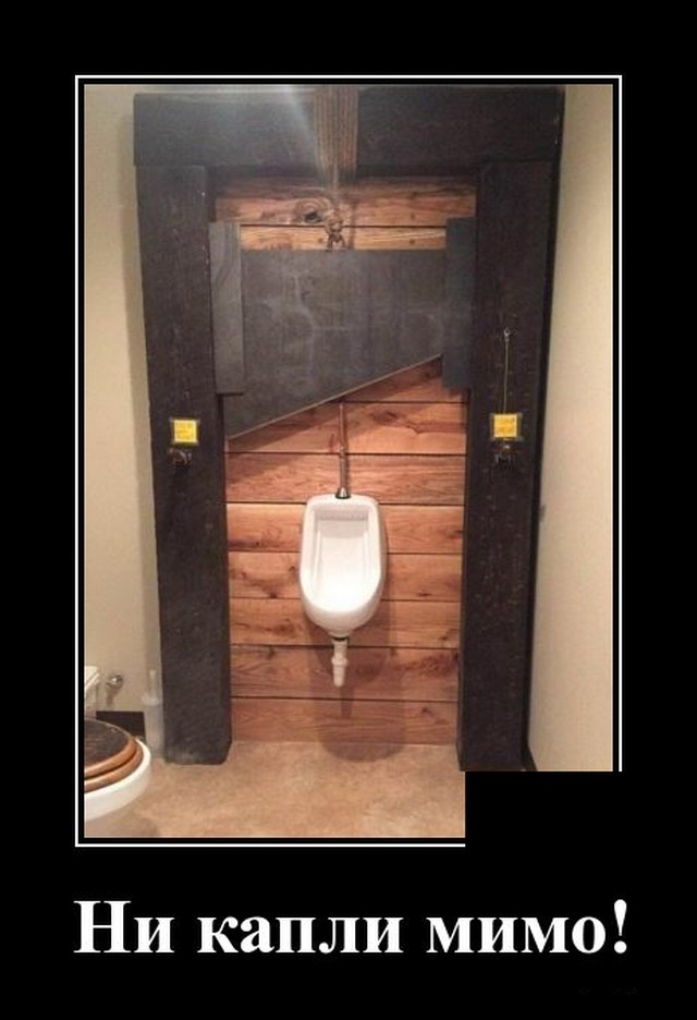 Демотиватор про туалет