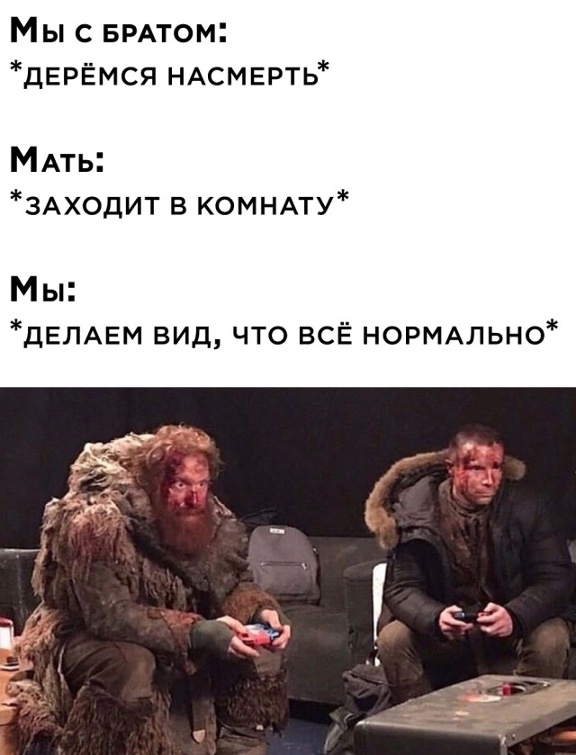 Драка двух братьев