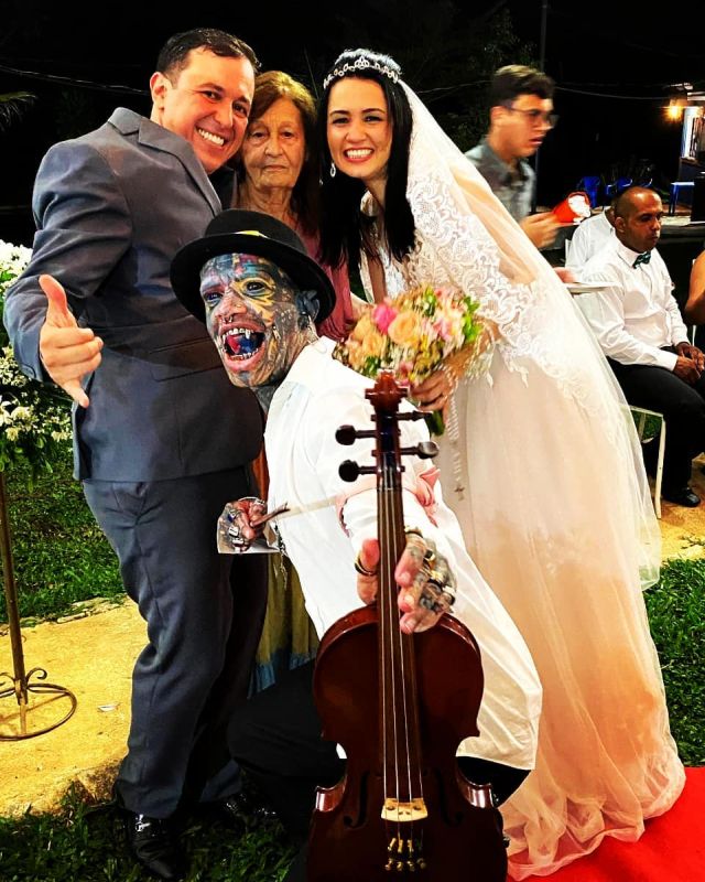 Марсело де Соуза на свадьбе