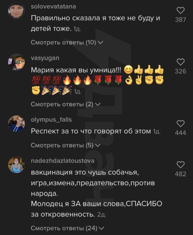 комментарии в поддержку мнения Марии Шукшиной