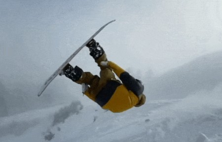 Трюк на сноуборде