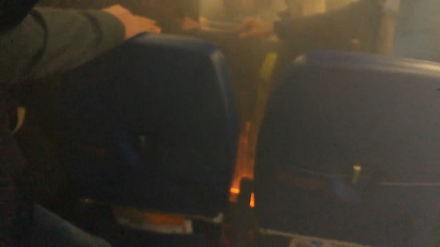 пожар в самолете