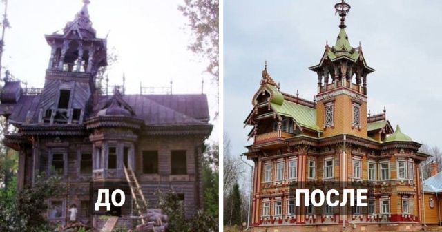 Заброшенные здания до и после их восстановления