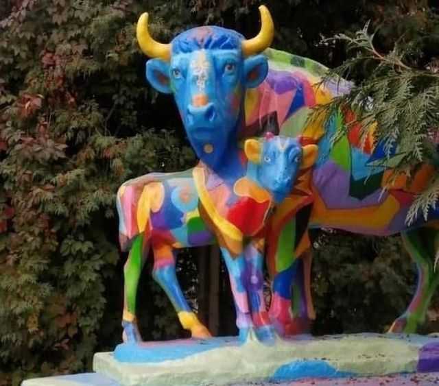 статуя коров в калуге
