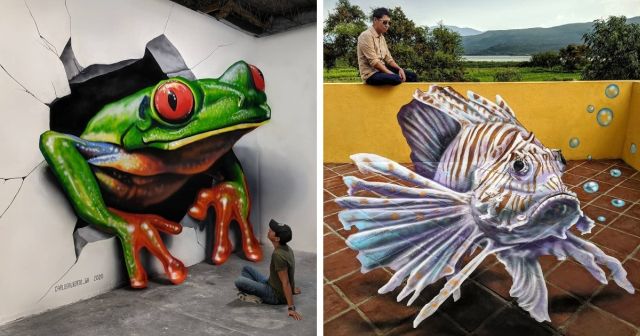 Впечатляющие 3D-граффити от художника из Мексики