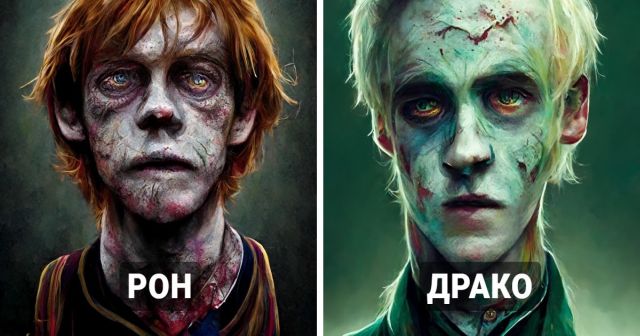 Нейросеть показала, как бы выглядели герои "Гарри Поттера", будь они зомби