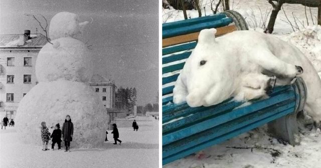 Подборка забавных и необычных снеговиков