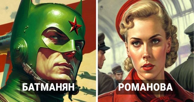 Как выглядели бы известные супергерои, если бы жили в СССР