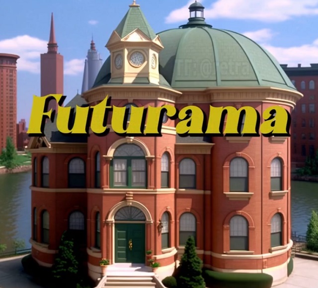 Как выглядела бы "Футурама", если бы мультик был сериалом из 80-х