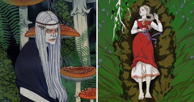 "Страшные сказки": крутые работы польской художницы, вдохновленные славянской мифологией