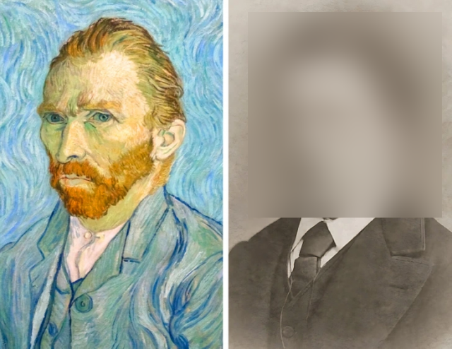 Сравнение внешности известных художников с их автопортретами