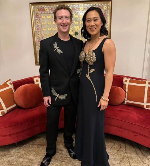 Марк Цукерберг с женой Присциллой Чан