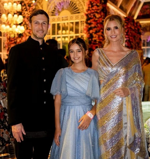 Иванка Трамп и Джаред Кушнер с дочерью