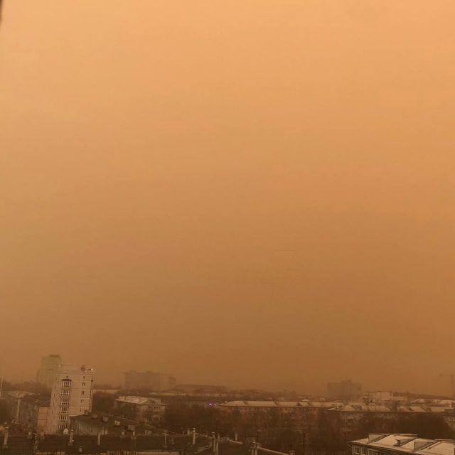 Песчаная буря в Амурской области