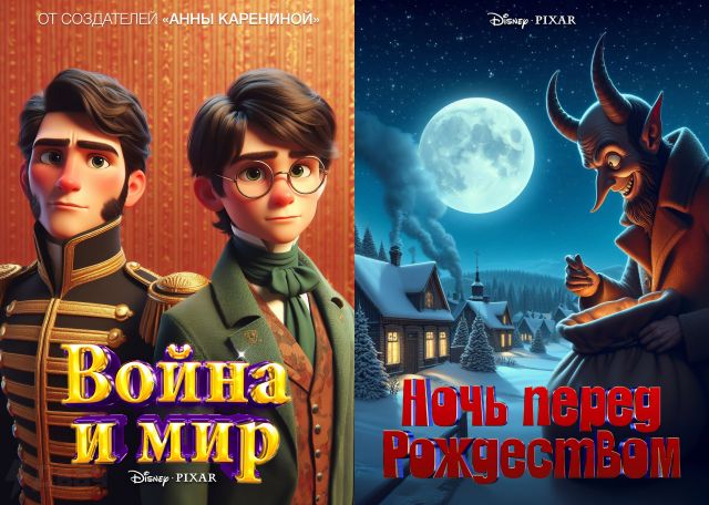 Если бы Pixar и Disney решили экранизировать русскую классику (10 фото)