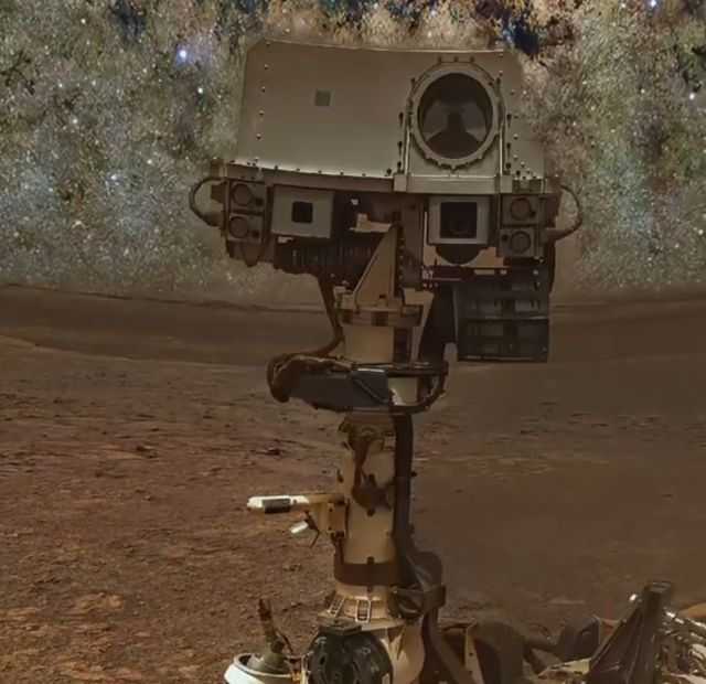 Марсоход NASA Curiosity показал, как выглядит ночное небо на Марсе