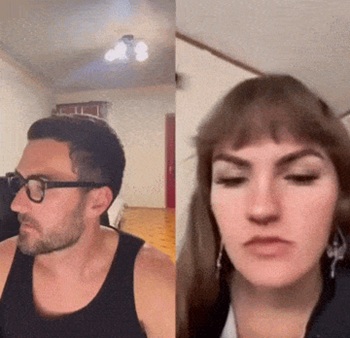 Неожиданный эпизод во время видеозвонка