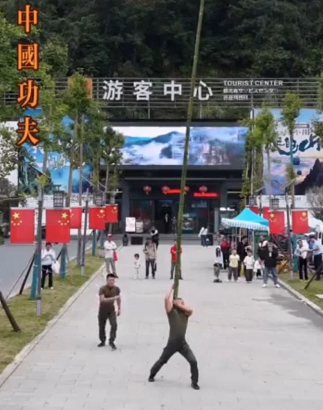 Что будет, если китайским акробатам ствол бамбука