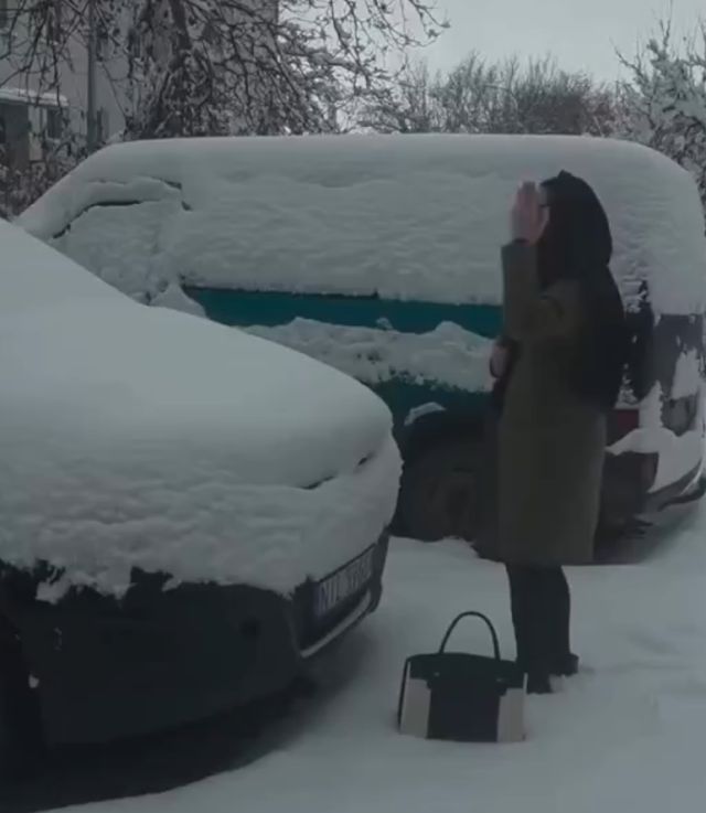 Зимний пранк для соседа