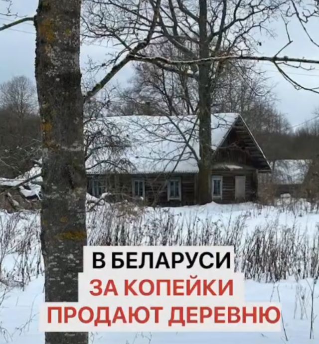 В Беларуси за копейки продают целую деревню под названием Веселуха